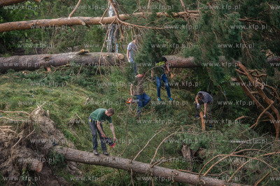 Rytel k. Chojnic. Skutki nawałnicy, która z piątku...