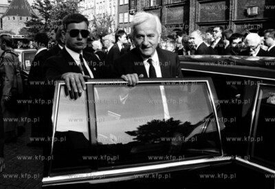 Spotkanie w Gdansku 3 prezydentow: Francji - Francois...