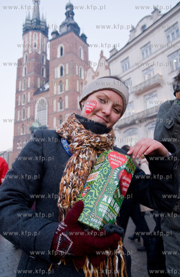 WOSP, Krakow. Nz. wolontariuszki, 11.01.2009 , fot....
