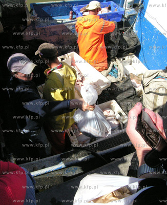 Port w Rowach. Nz rybacy sprzedaja ryby wprost z kutra.
02.05.2009
Fot....