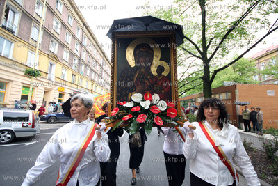 Szczecin. Papieska procesja Bozego Ciala, ulicami Szczecina...