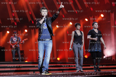 Sopot Hit Festiwal 2009. Nz. Lukasz Zagrobelny 07.08.2009...