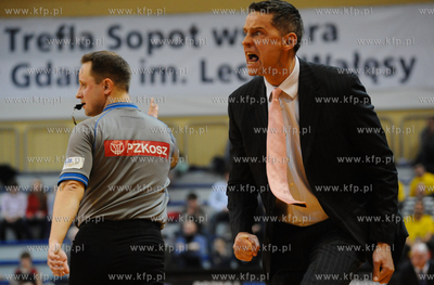 Sopot. Hala 100-lecia. Polska Liga Koszykowki. Mecz...
