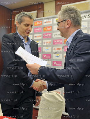 Sopot. Hotel Haffner. Konferencja prasowa Trefl Sopot....