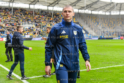 Betclic 1 liga. Arka Gdynia -  Miedź Legnica n/z Dawid...