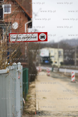 Budowa  międzynarodowej trasy rowerowej R-10, w Gdyni....