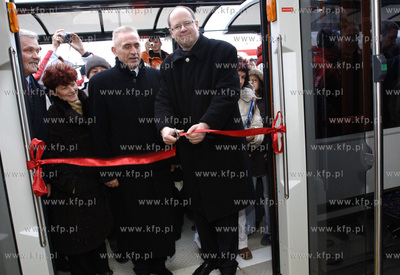 Uroczyste otwarcie nowowybudowanej trasy tramwajowej...