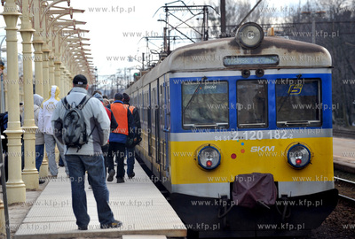 Remontowany przystanek Szybkiej Kolei Miejskiej w Sopocie....