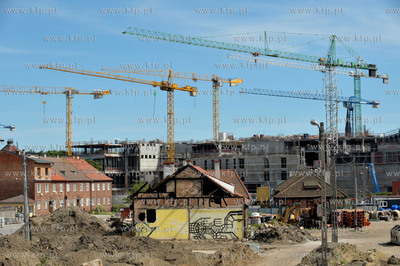 Gdansk Wrzeszcz. Tereny zburzonego osiedla na ul. Nad...