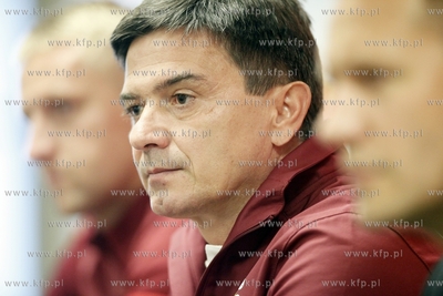 Gdansk. PGE Arena. Konferencja prasowa reprezentacji...