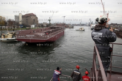 Stocznia Remontowa Shipbuilding SA. w Gdansku. Wodowanie...