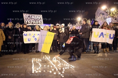 Manifestacja solidarnosci z kijowskim Majdanem w Sopocie.
17.12.2013
fot....