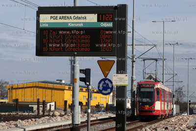 Elektroniczny rozkład jazdy na przystanku w gdańsku...