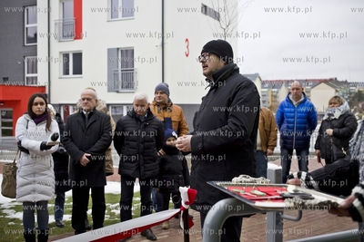 Uroczystość wręczenia kluczy lokatorom budynków...