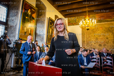 Wielka Sala Wety Ratusza Głównego Miasta. Sesja inauguracyjna...