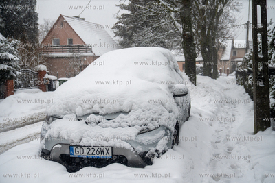Intensywne opady śniegu w Gdańsku. 13.03.2026 fot....