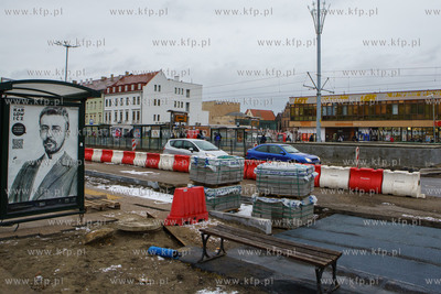 Prace związane z przebudową przejść dla pieszych...