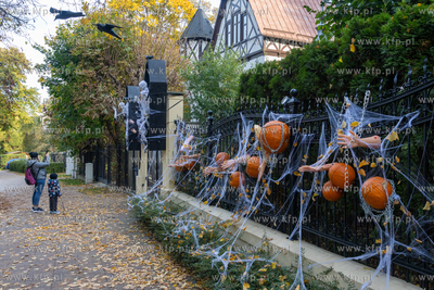 Gdańsk Wrzeszcz, ul. Jaśkowa Dolina. Nz. Halloweenowe...