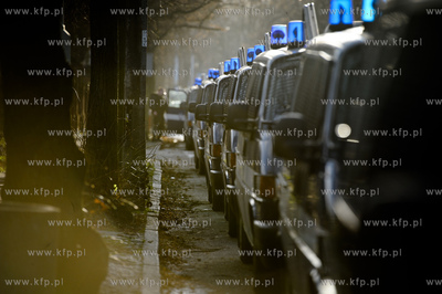 Transport kibicow Ruchu Chorzow, ktorzy przyjechali...