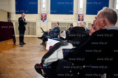 Gdansk. Aula Centrum Ksztalcenia Ustawicznego im. marszalka...