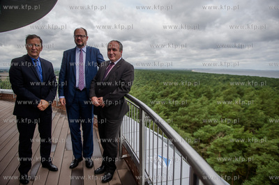 Gdansk. Sobieszewo. Prezentacja zbiornika na wode Kazimierz...