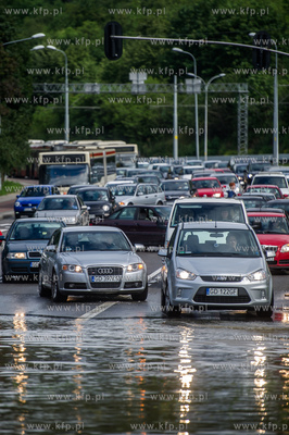 Gdańsk. Skutki silnych opadow, które przeszły nad...