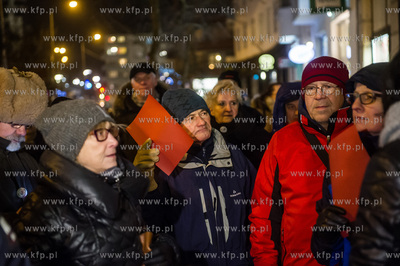 Gdynia. Pikieta Solidarnie dla Polski, zorganizowana...