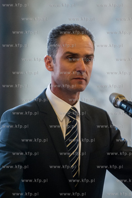 Gdańsk. Ratusz Głownego Miasta. Sala Wety. Konferencja...