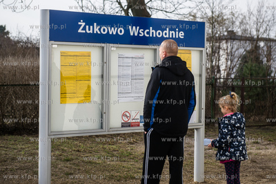Przystanek kolejowy Żukowo Wschodnie.
04.03.2017
fot....