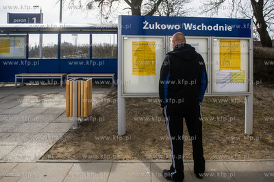 Przystanek kolejowy Żukowo Wschodnie.
04.03.2017
fot....