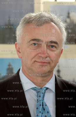 Odbudowa kosciola Sw. Katarzyny w Gdansku. Nz. Zbigniew...