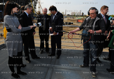 Gdansk Letnica. Teren budowy stadionu pilkarskego PGE...