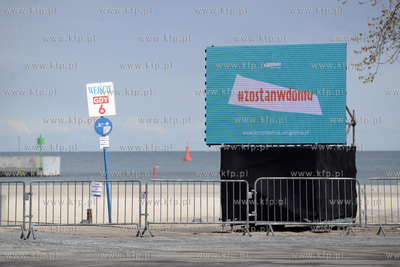 Gdynia w czasie epidemii koronawirusa COVID-19. Zamkniete...