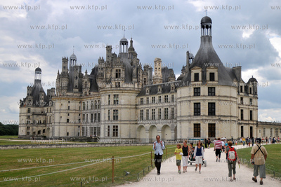Zamek w Chambord, najwiekszy z zamkow w dolinie Loary....