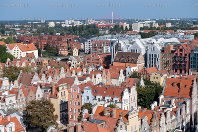 Gdańsk widziany z wieży Ratusza Głównego Miasta....