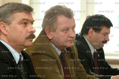 Konferencja prasowa w siedzibie Solidarnosci w Gdanksu...