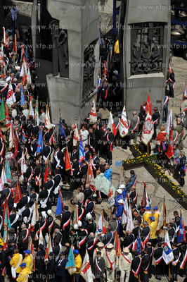 Gdansk. Plac Solidarnosci. Obchody 20 rocznicy obalenia...