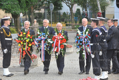 Spotkanie prezydentow Grupy Wyszehradzkiej. Ceremonia...