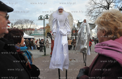 Swiateczne wigilijne spotkanie mieszkancow i wladz...