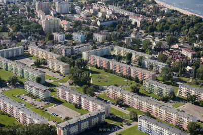 Gdansk Brzezno z lotu ptaka. Okolice ul. Broniewskiego...