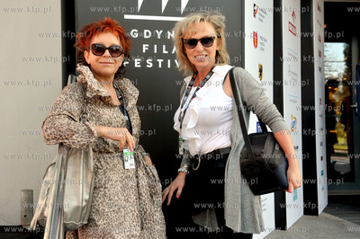 39 Festiwal Filmowy w Gdyni. Dziennikarki, Rysia Wojciechowska...