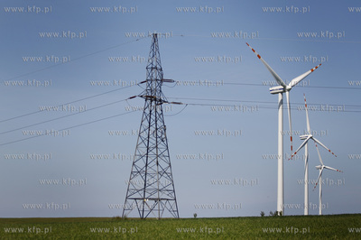 Elektrownia wiatrowa w okolicach Jastrzebiej Gory....