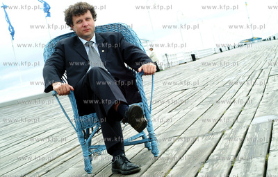 Prezydent Miasta Sopotu Jacek Karnowski na sopockim...
