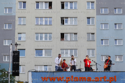 Gdansk Zaspa. Noc murali. Koncert zespolu Majestic,...