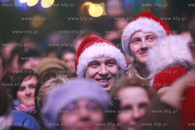Gdansk. Dlugi Targ. Koncert Cała Polska śpiewa kolędy...