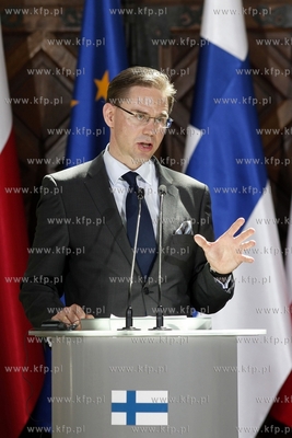 Gdansk. Wizyta premiera Finlandii Jyrki Katainenena....