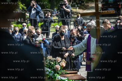 Cmentarz Srebrzysko. Pogrzeb pierwszego demokratycznie...