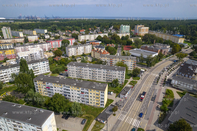 Stogi z lotu ptaka. Okolice ul. Stryjewskiego. 07.08.2024...