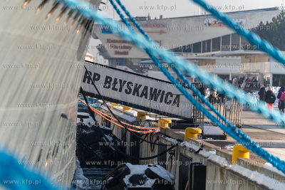 Zimowa Gdynia. ORP Błyskawica. 19.01.2026 fot. Paweł...