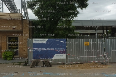 Remont dworca kolejowego w Gdańsku Wrzeszczu. 20.08.2021...
